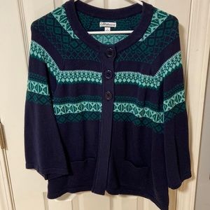 Croft and Barrow cardigan sweater size L